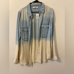 Ombre denim shirt